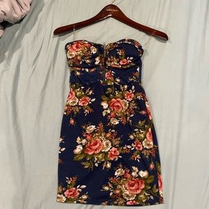 Mini Fitted Floral Dress